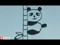 Draw a Panda Using No. 3