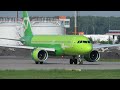 Взлеты самолетов &quot;S7 Airlines&quot;, Домодедово 09.06.22.