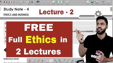 L2. CMA Foundation Ethics lecture for January 2023 exam