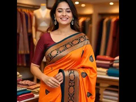 Premium Fashion Sarees @ Margine Free Saree Sale, Pandalam, South INDIA. #fashionsarees #tussarsilk