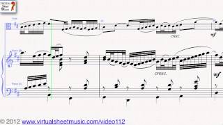 Video thumbnail of "Johann Pachelbel's, Canon in D Viola and Piano sheet music - Video Score"