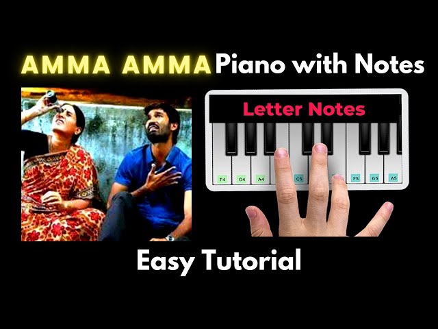 Amma Amma Piano Tutorial with Notes | Anirudh Ravichandar | Perfect Piano | 2020 class=