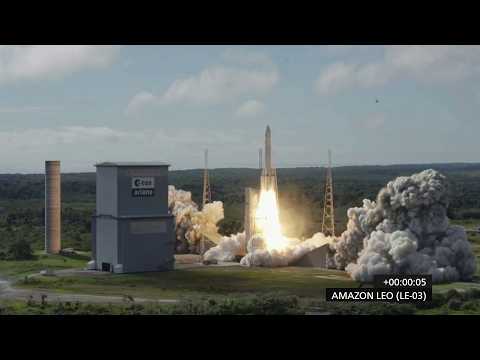 Ariane 64 Rocket Launches Amazon Leo (LE-03)
