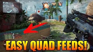 How to hit an easy quad feed in beginning of a round! Black Ops 3 easy glitch get a easy quad feed
