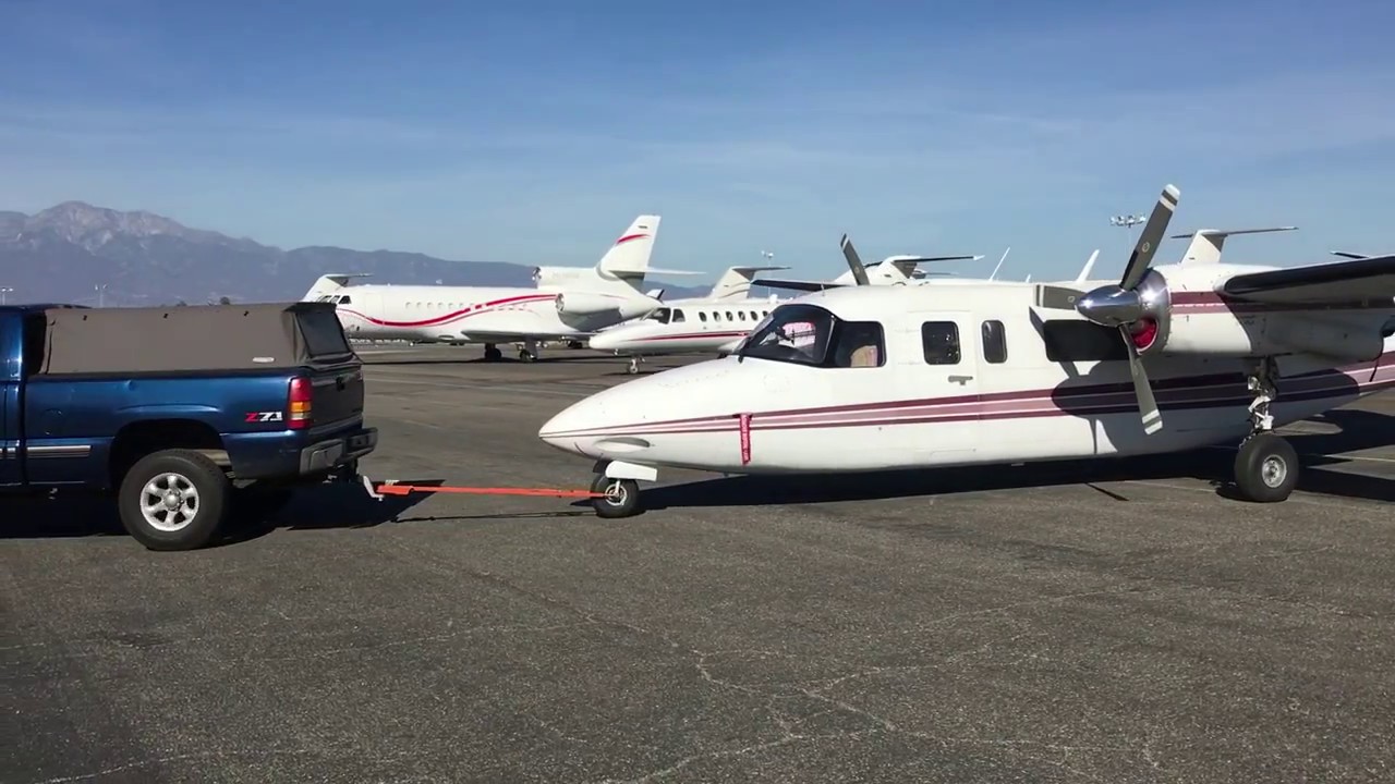 Towing the 680V to the avionics shop. YouTube