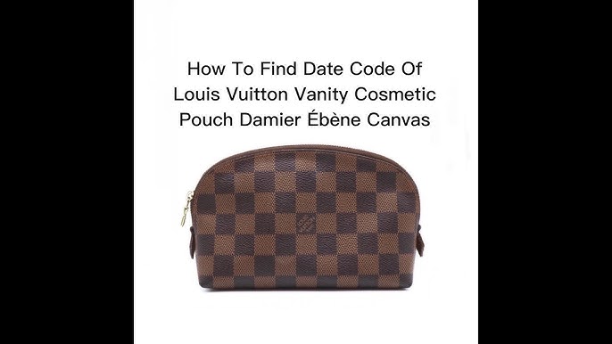 Louis Vuitton Damier Ebene Cosmetic Pouch PM Demi Ronde 99lk830s