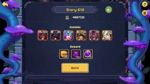 [Idle Heroes] - Tower of Oblivion: Stage 610 and 611 cleared