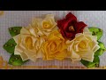Flores de Fita De Cetim para toalhas modelo 198