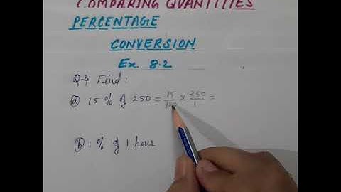 Maths Class 7 Chapter 8 Comparing Quantities Percentage Ex 8.2 Q1 to Q5