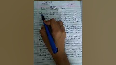 Class 3 science (keeping safe) (part 3)