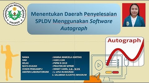 Autograph | Menentukan Daerah Penyelesaian SPLDV Menggunakan Software Autograph