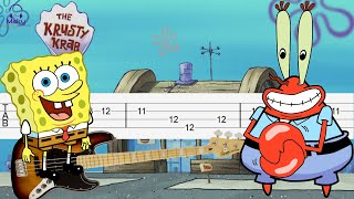 SpongeBob - Krusty Krab Theme [Bass Tabs Tutorial] Resimi