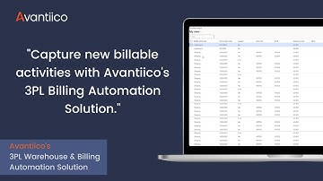 Dynamics 365 Finance & Supply Chain - 3PL Billing Automation: Billable Activities