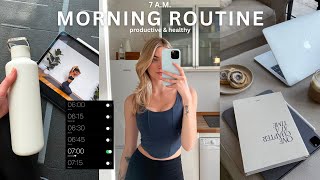 7AM MORNING ROUTINE 2024 🌅 Productive Day, New Healthy Habits,   a Workout
