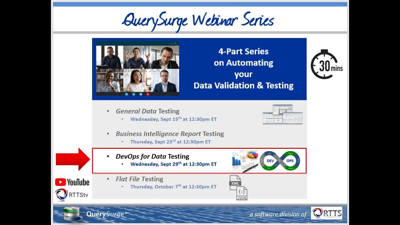 QuerySurge DevOps for Data Webinar