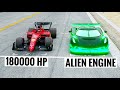 Koenigsegg jesko alien engine vs 180000 hp ferrari f1 2022 at special stage route x