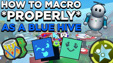 How To Macro *PROPERLY* As a Blue Hive! | Roblox Bee Swarm Simulator