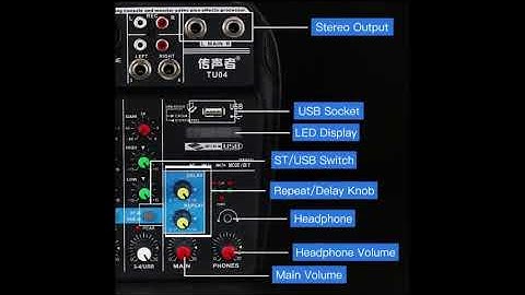 Teyun A4 Usb Mixer for Recording and Streaming