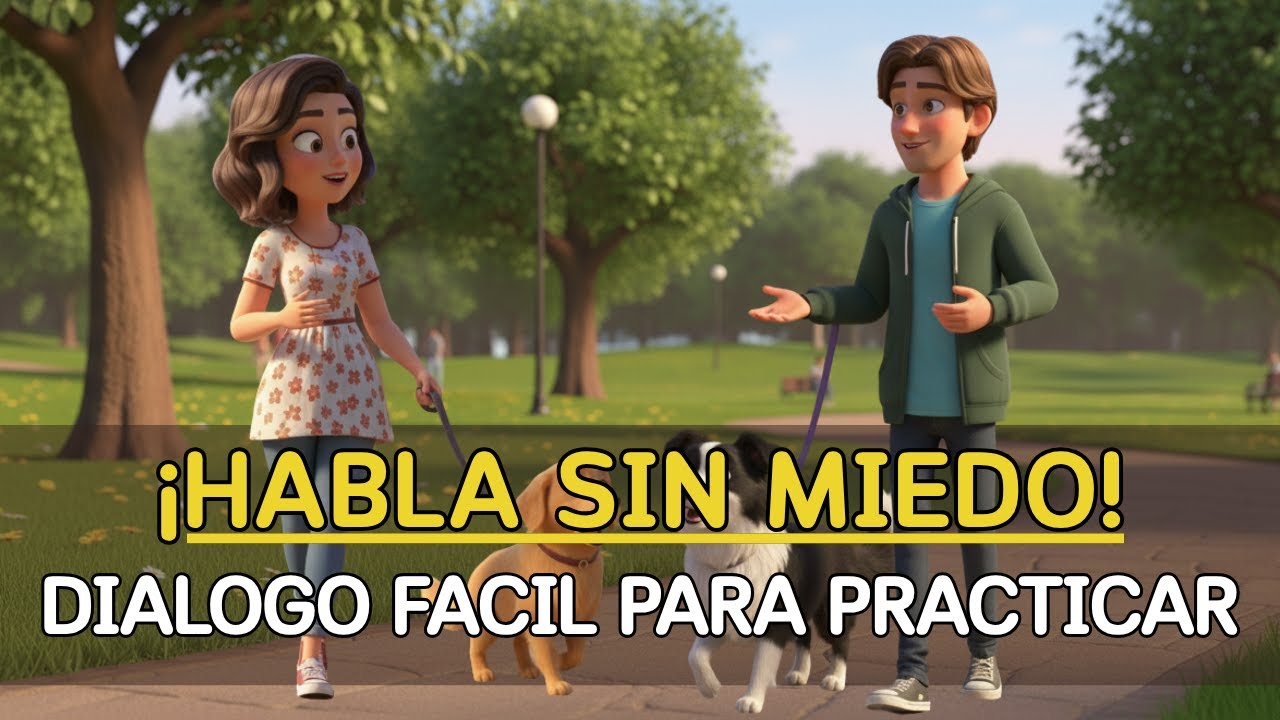 Aprende inglés con este diálogo sencillo 😱 | Diálogo fácil en el parque 🐶