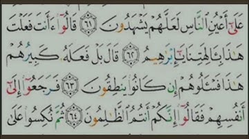 تلاوة للآيات البينات 51 إلى 70 من سورة الأنبياء