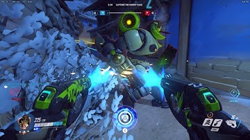 Overwatch CTF: Raptor goes 15 and 1 with Tracer w/ the help of his team