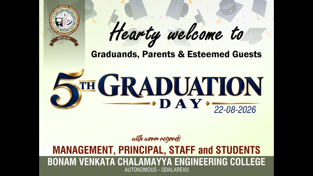 5th Graduation Day (2022-2026 ) Batch || 22th Aug 2026 ||