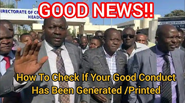 How To Check & Print Good Conduct/Police Clearance Certificate | Good Conduct Application Procedures