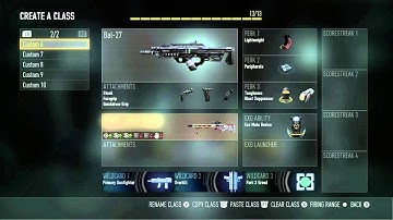 Advanced Warfare Competitive Class Setups