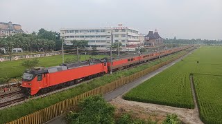 E500與稻田！134次，E500自強急行，民雄南通過。