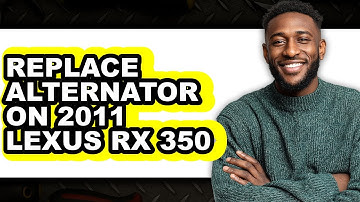 How To Replace Alternator On 2011 Lexus Rx 350 - Step By Step