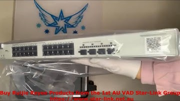 Ruijie Reyee RG-NBS5100-24GT4SFP-P 28-Port Gigabit L3 PoE Switch Unboxing