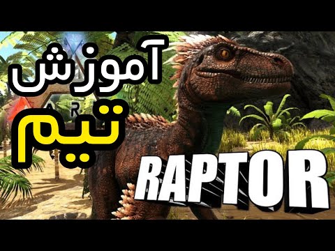آموزش بازی Ark : آموزش تیم کردن دایناسور Raptor | آموزش رام کردن دایناسور Raptor