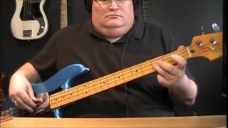 Video thumbnail of "Elton John I'm Still Standing Bass Cover with Notes & Tablature"