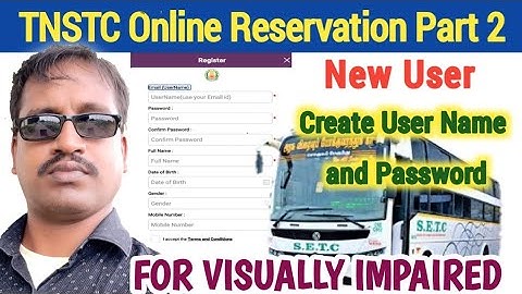 TNSTC Mobile App | Part 3 | New User Registration Method | Visually impaired | Vel Tech Tamil