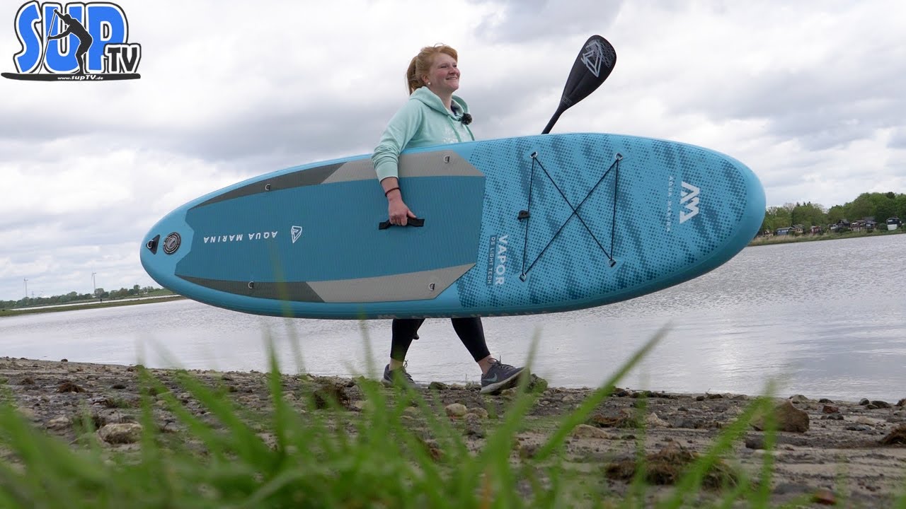Aqua Marina VAPOR 10'4" im Test (2021): Das günstige Einsteiger-Allround iSUP für leichte Paddler!