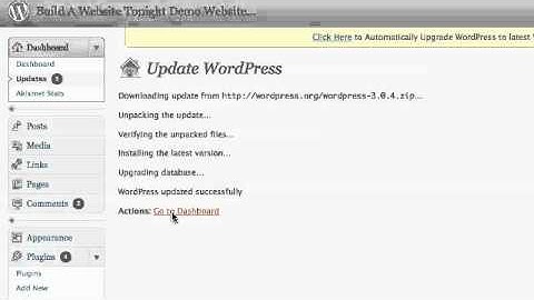How To Upgrade Wordpress.org & Plugins by BuildaWebsiteTonight.com