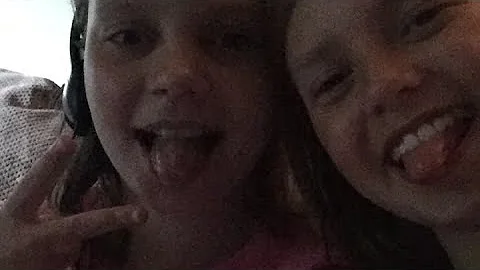 Doing a live with my sister