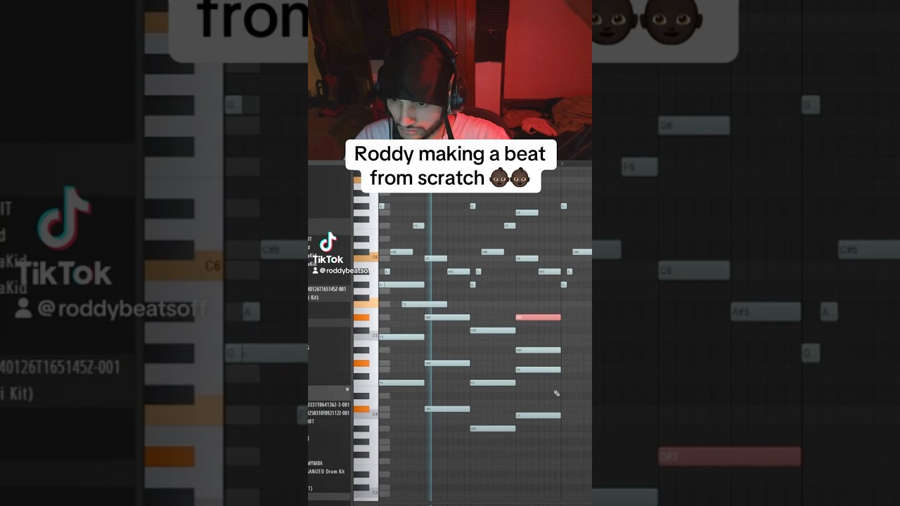 Roddy makes another beat from scratch #beats #producer #producer #flstudio20 #beatmaking