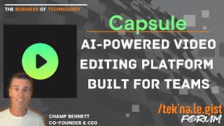 Capsule - The AI-powered video editing platform Built For Teams