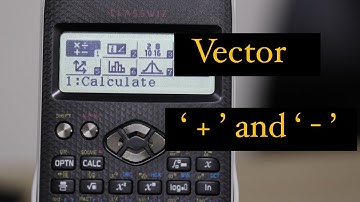 How to solve vector using calculator?