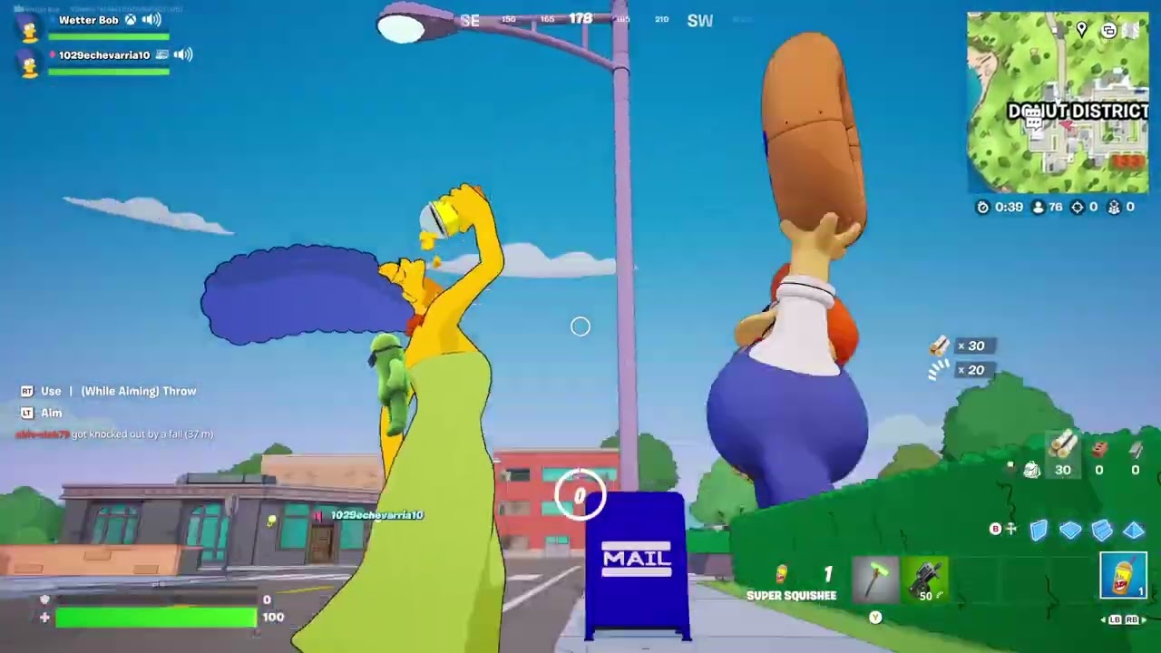 The Simpsons Fortnite Easter Egg at Donut District 🍩 