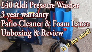£40 Aldi Ferrex pressure washer unboxing and review