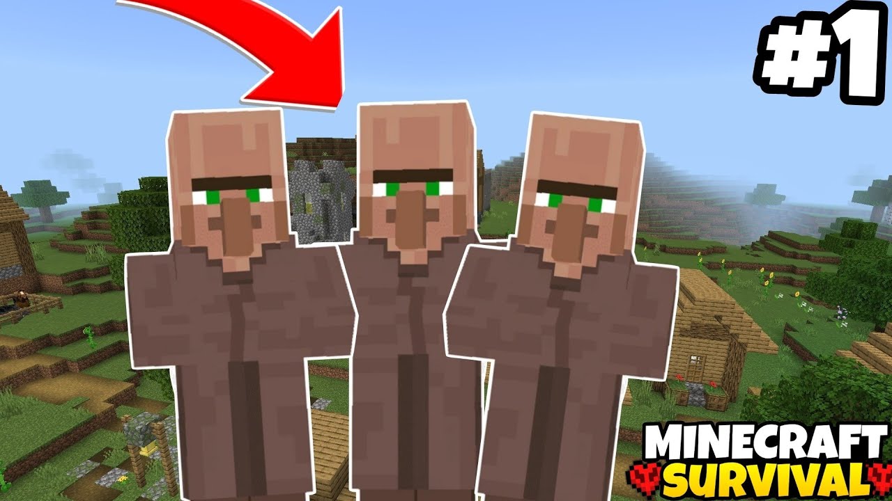 I found A VILLAGE in Minecraft ( part - 1 ) - YouTube