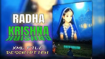 RADHA KRISHNA || Ae Inspired Alight Motion Preset xml ||