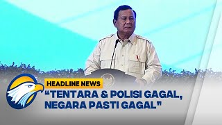 HEADLINE NEWS (31/1/25) - Ini Pesan Prabowo di Rapim TNI-Polri 2025