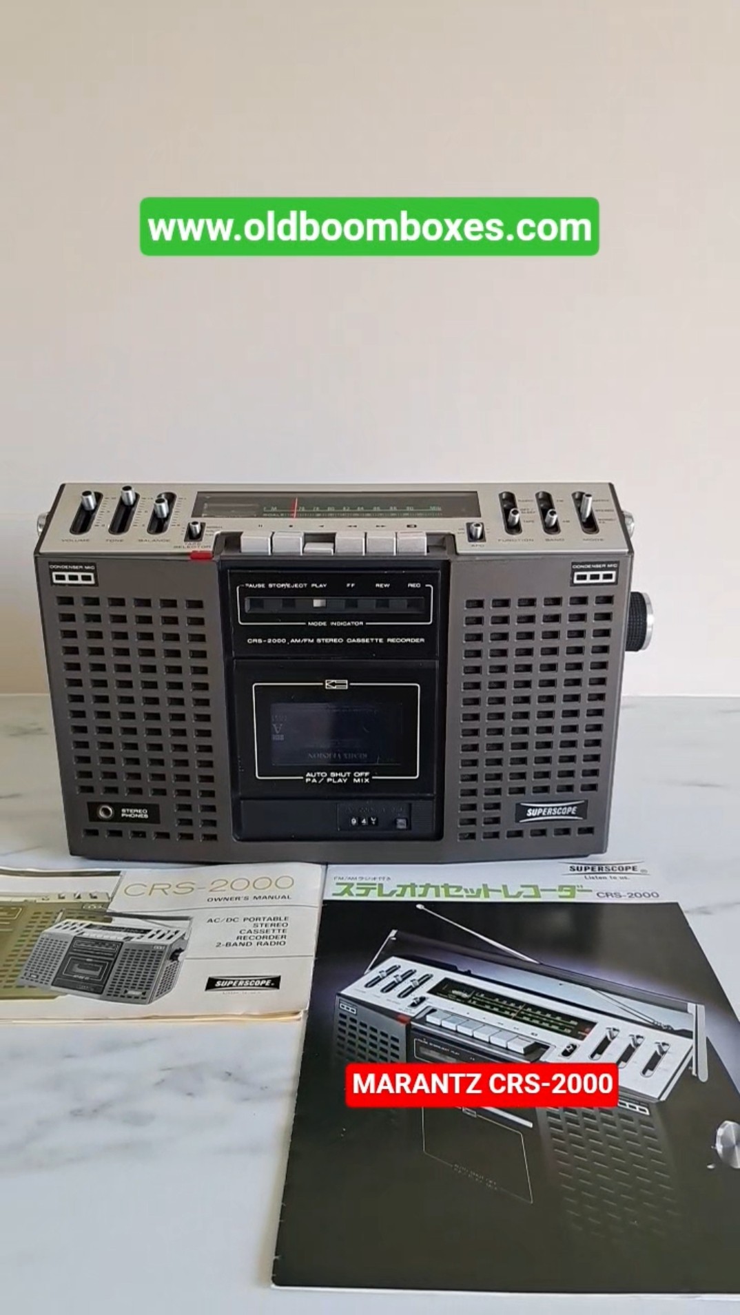 MARANTZ CRS-2000 Gllden 80's #japan #retro #cassette #vintage