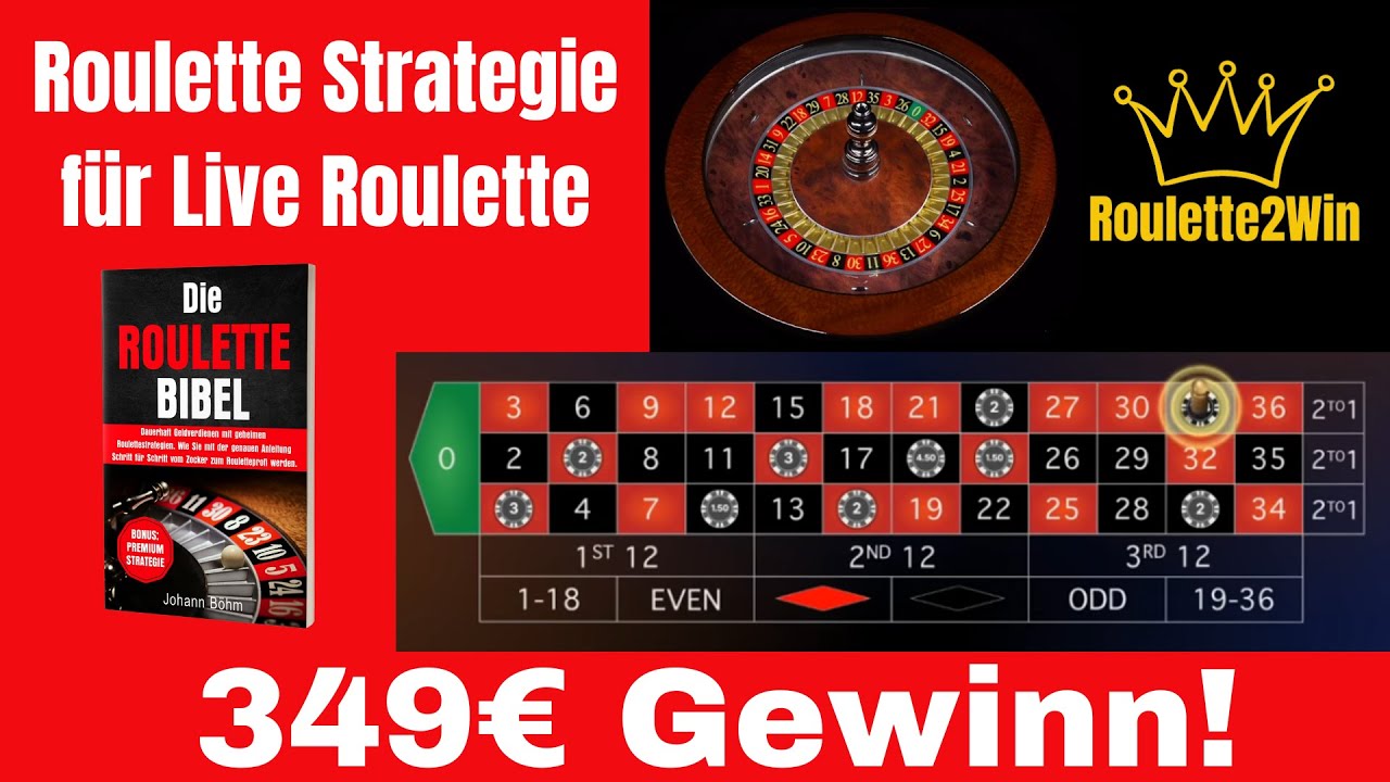 Dauerhafte Gewinne mit Roulette System! Auf 349€ mit Live Roulette
