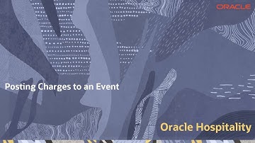 Hospitality Documentation–OPERA Cloud: Posting Events