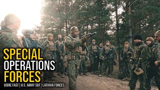 U.S. Marines FAST Co. & U.S. Army SOF Conduct Live-Fire Drill in Latvia (2025)