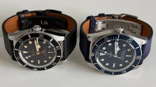 Wristbuddys 16mm Deployant Clasps, Tudor Black Bay 54, Tudor Black Bay 58 & Leather Watch Straps